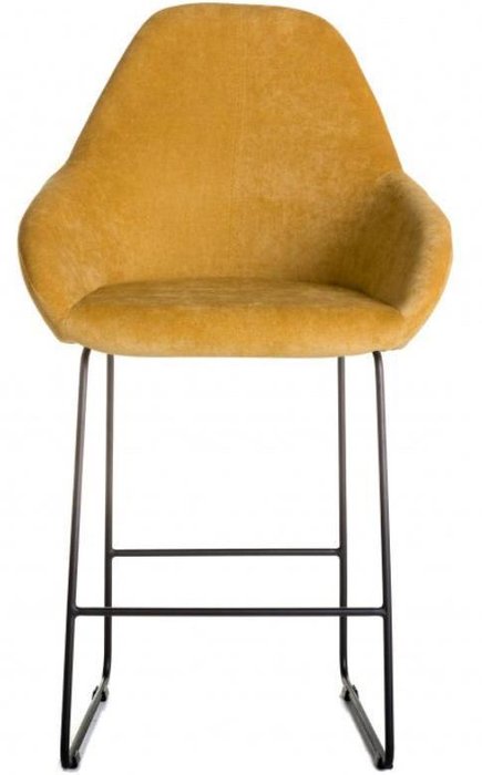 Кресло полубарное Kent желтого цвета - лучшие Барные стулья в INMYROOM