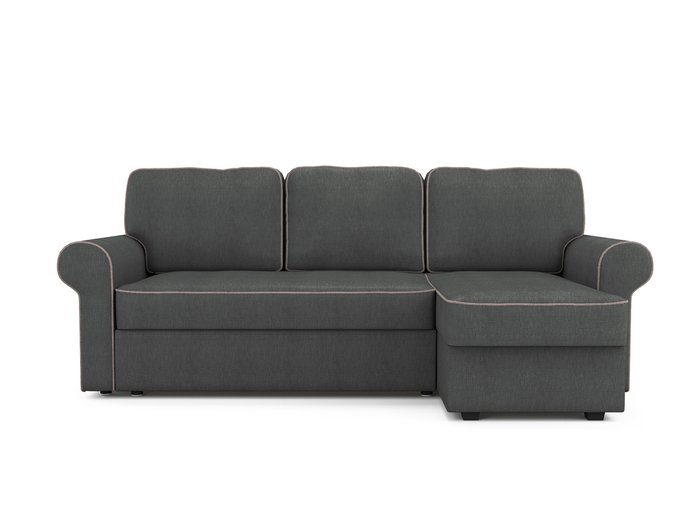 Угловой раскладной диван Tulon правый серого цвета
