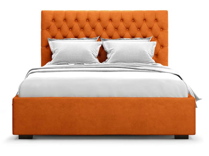 Кровать Nemi без подъемного механизма 140х200 оранжевого цвета