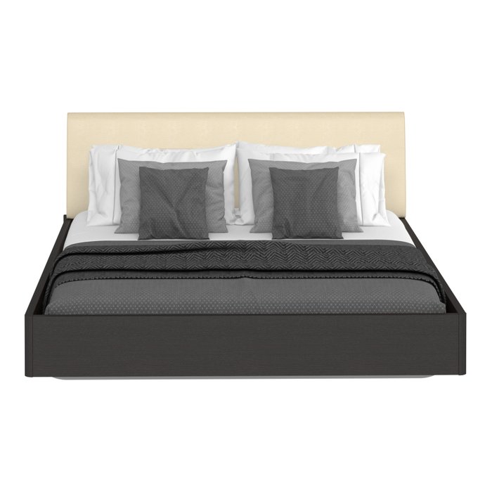 Кровать Элеонора 160х200 с изголовьем бежевого цвета  - купить Кровати для спальни по цене 49392.0