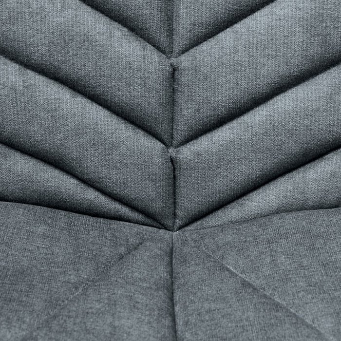 Обеденный стул Megrez серого цвета на металлическом каркасе - лучшие Обеденные стулья в INMYROOM
