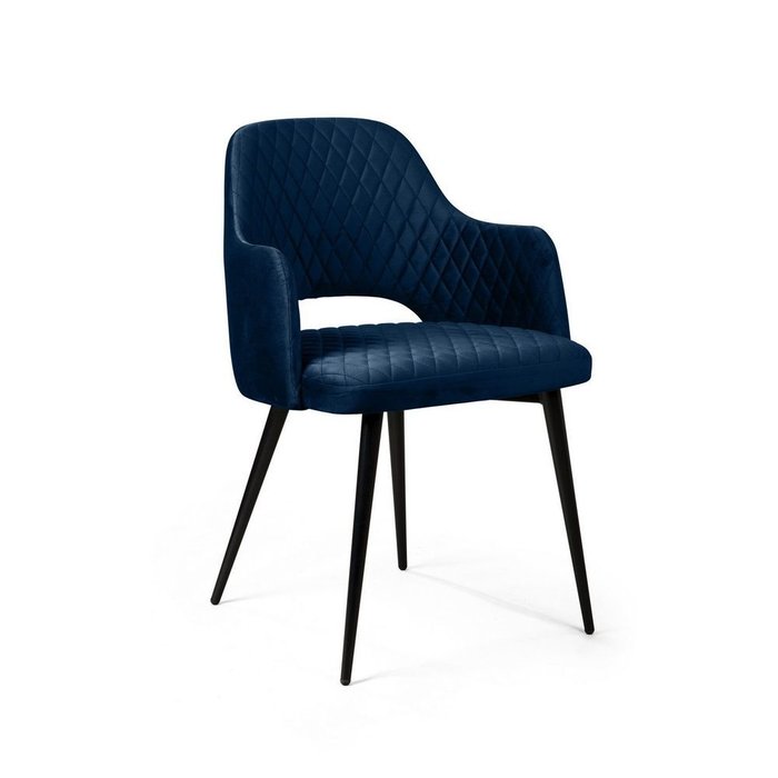 Стул с подлокотниками William синего цвета - купить Обеденные стулья по цене 9900.0