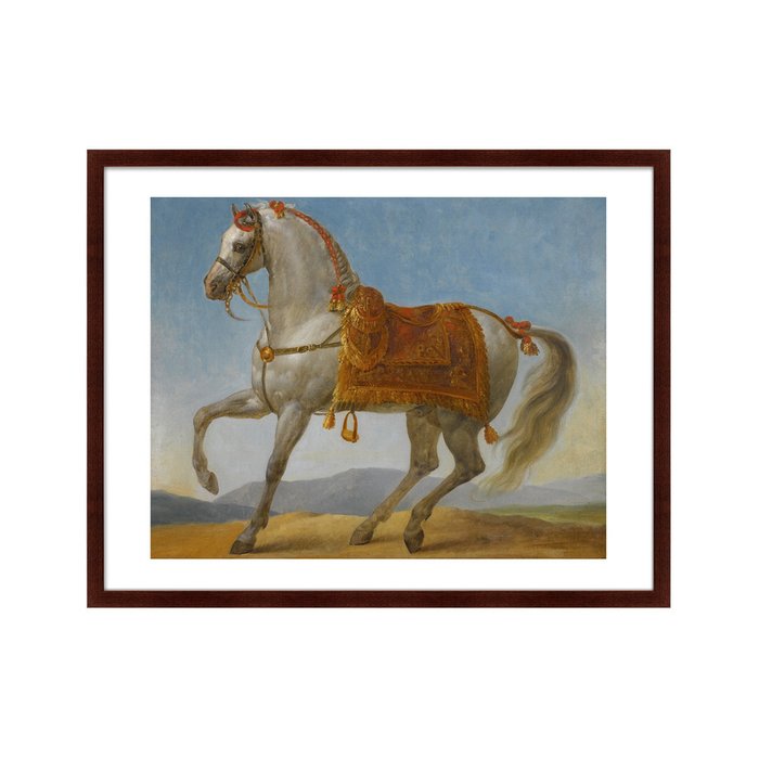 Репродукция картины Marengo the horse of Napoleon I of France 1900 г. - купить Картины по цене 12999.0