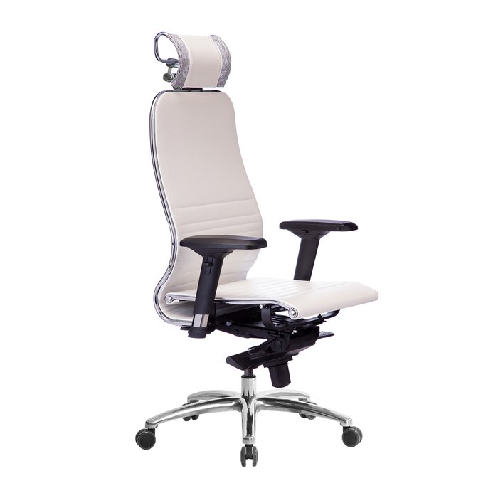 Кресло офисное Samurai белого цвета  - купить Офисные кресла по цене 23879.0