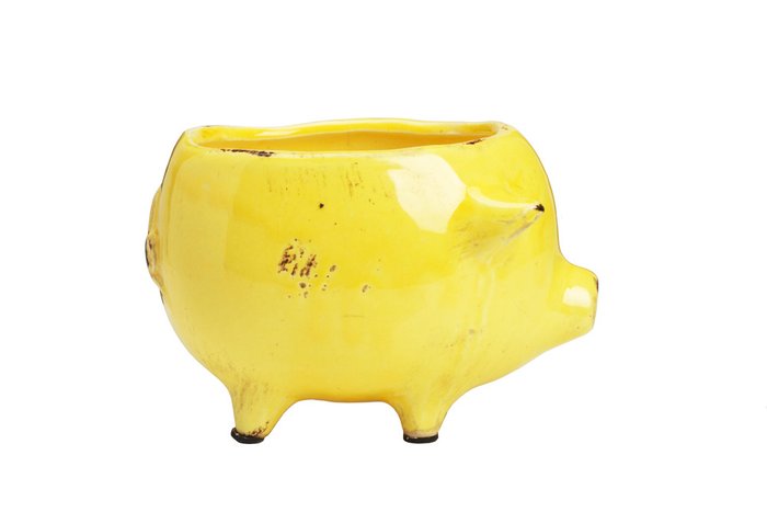 Цветочный горшок Pig Planter Желтый - купить Кашпо и горшки по цене 1190.0