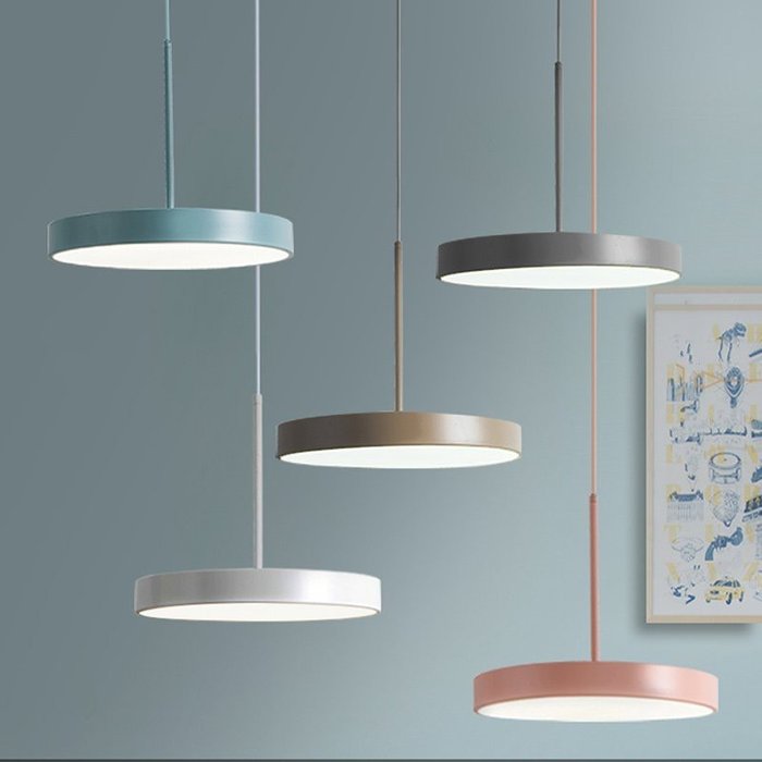 Подвесной светильник TURNA ONE D40 Gray by ImperiumLoft - лучшие Подвесные светильники в INMYROOM