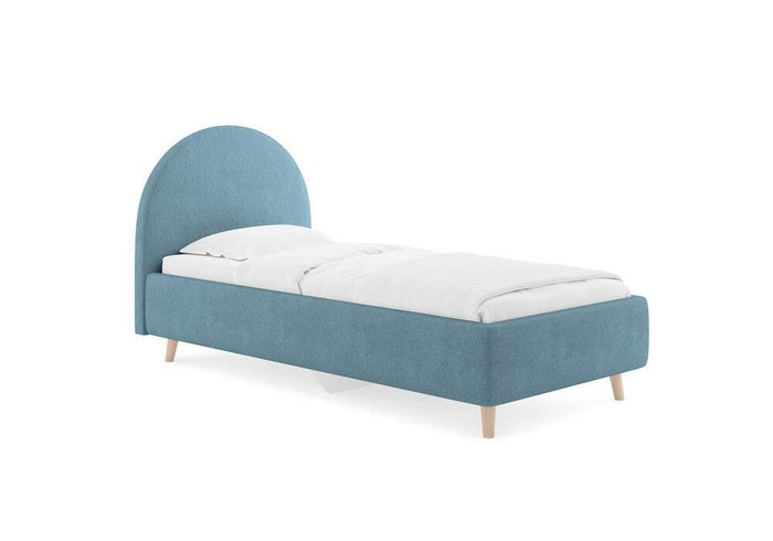 Кровать Roxy 120х200 голубого цвета без подъемного механизма Кровать Roxy 120х200 голубого цвета без подъемного механизма