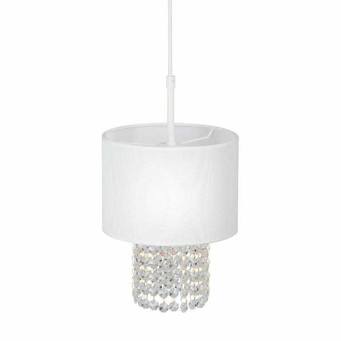 Подвесной светильник V5810-0/1S (ткань, цвет белый) - лучшие Подвесные светильники в INMYROOM