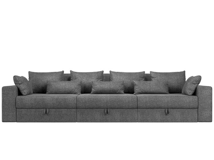 Прямой диван-кровать Мэдисон Long серого цвета - купить Прямые диваны по цене 48990.0