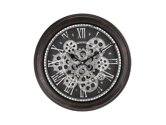Часы настенные Silver Antique черного цвета