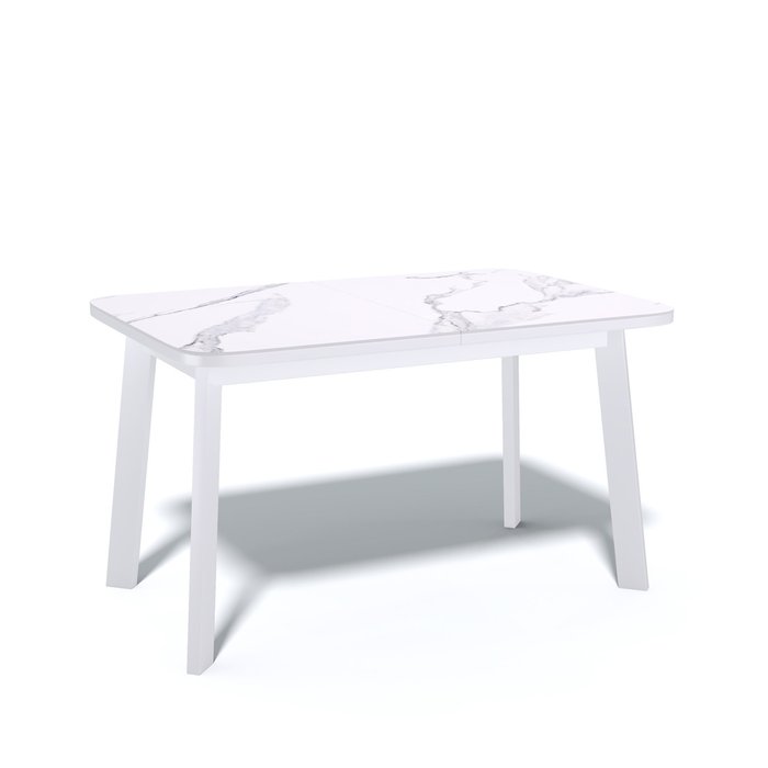 Раздвижной обеденный стол AA120 белого цвета   