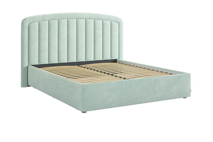 Кровать Сиена 2 160х200 мятного цвета без подъемного механизма  - купить Кровати для спальни по цене 33780.0