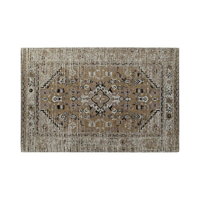 Ковер из полиэстера и хлопка 120x180 бежевого цвета