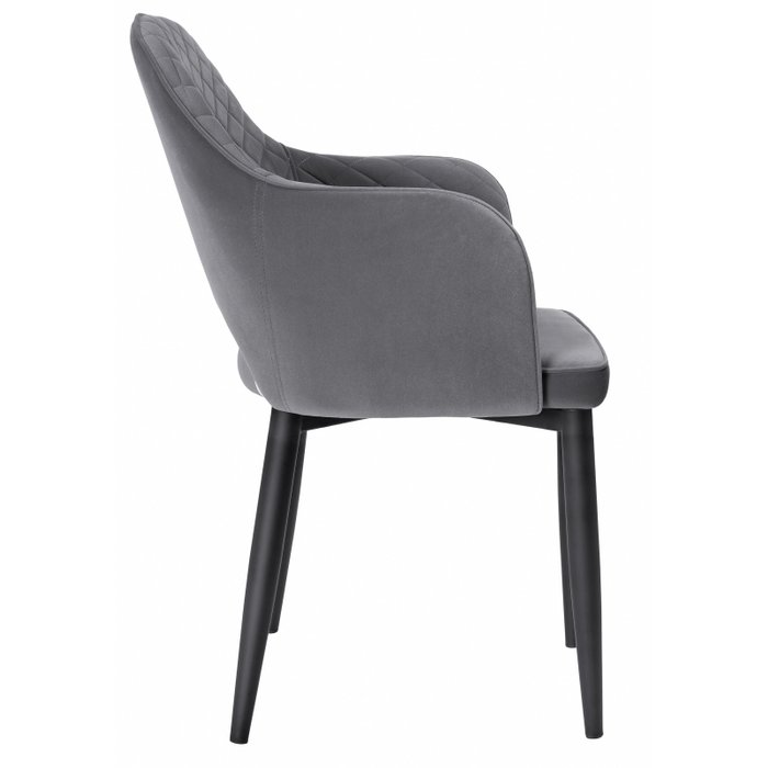 Стул Vener серо-черного цвета - лучшие Обеденные стулья в INMYROOM