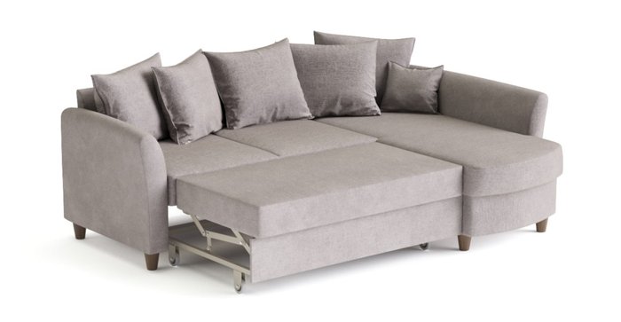 Угловой диван-кровать Катарина серого цвета - лучшие Угловые диваны в INMYROOM
