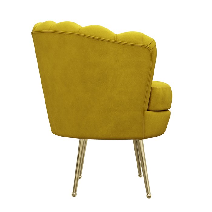 Кресло Одри горчичного цвета - лучшие Интерьерные кресла в INMYROOM