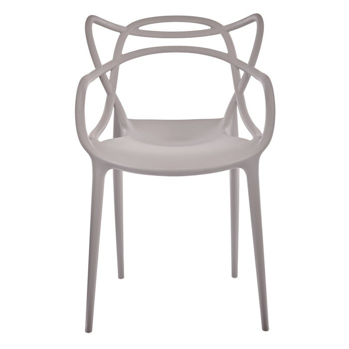 Стул пластиковый серого цвета - купить Обеденные стулья по цене 4470.0