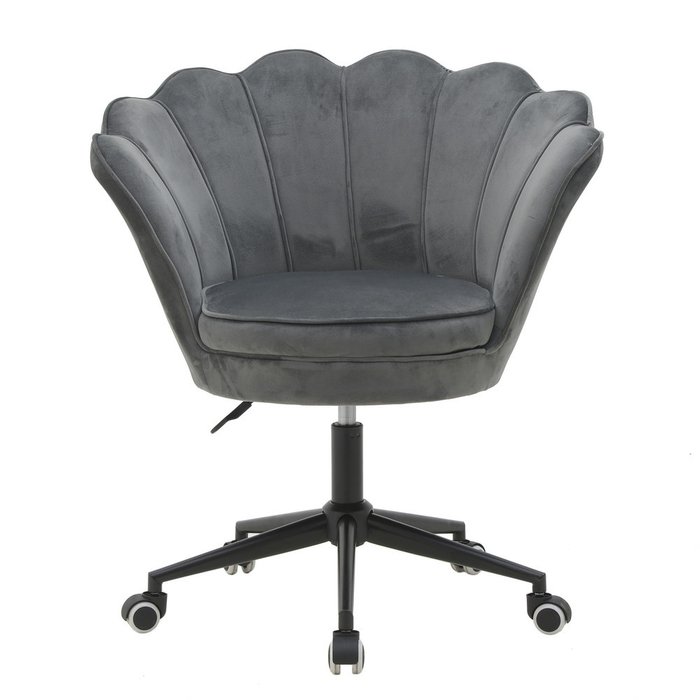 Кресло серого цвета на колесиках - купить Интерьерные кресла по цене 29800.0