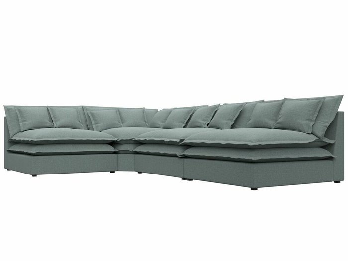 Угловой диван Лига 040 серого цвета левый угол - лучшие Угловые диваны в INMYROOM