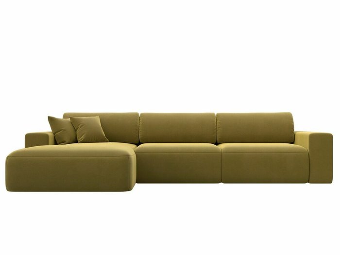 Угловой диван-кровать Лига 036 Классик Лонг желтого цвета левый угол - купить Угловые диваны по цене 106999.0