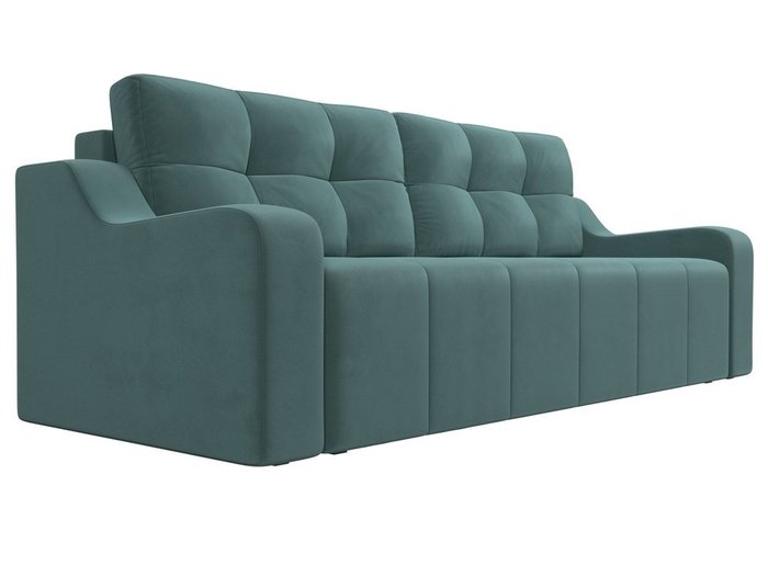 Прямой диван-кровать Итон бирюзового цвета - лучшие Прямые диваны в INMYROOM