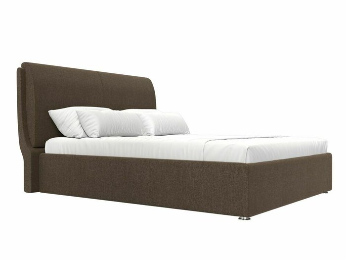 Кровать Принцесса 200х200 коричневого цвета с подъемным механизмом - лучшие Кровати для спальни в INMYROOM