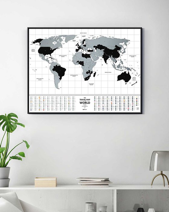 Скретч-карта мира Travel Map Flags World - лучшие Декор стен в INMYROOM