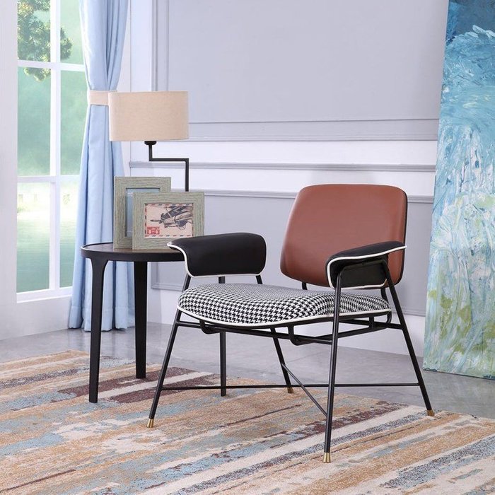 Кресло Bauhaus с коричневой спинкой - купить Интерьерные кресла по цене 100746.0