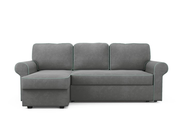 Угловой диван-кровать левый Tulon серого цвета