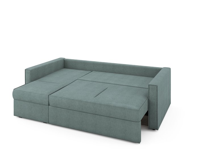 Угловой раскладной диван Macao левый мятного цвета - купить Угловые диваны по цене 72100.0