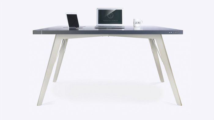 Стол стандартный Tabula Sense Smart Desk black Birch white