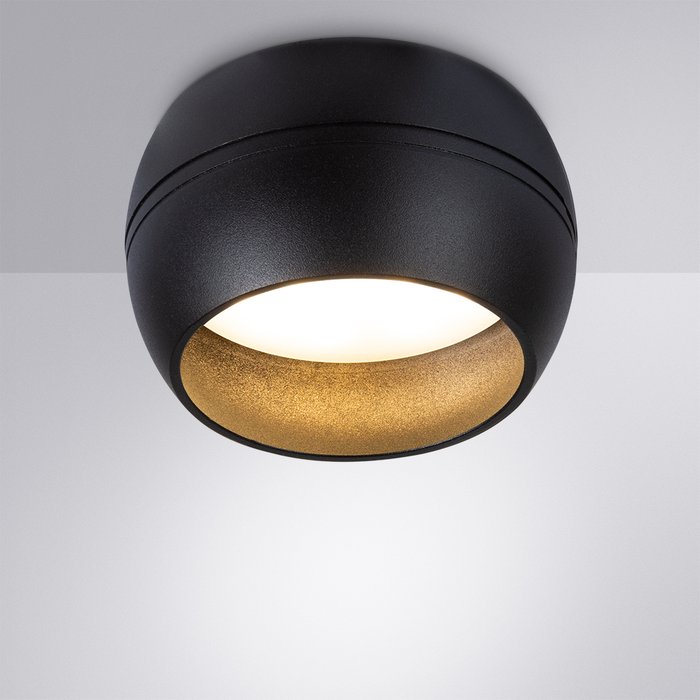 Точечный накладной светильник Gambo черного цвета - купить Потолочные светильники по цене 450.0