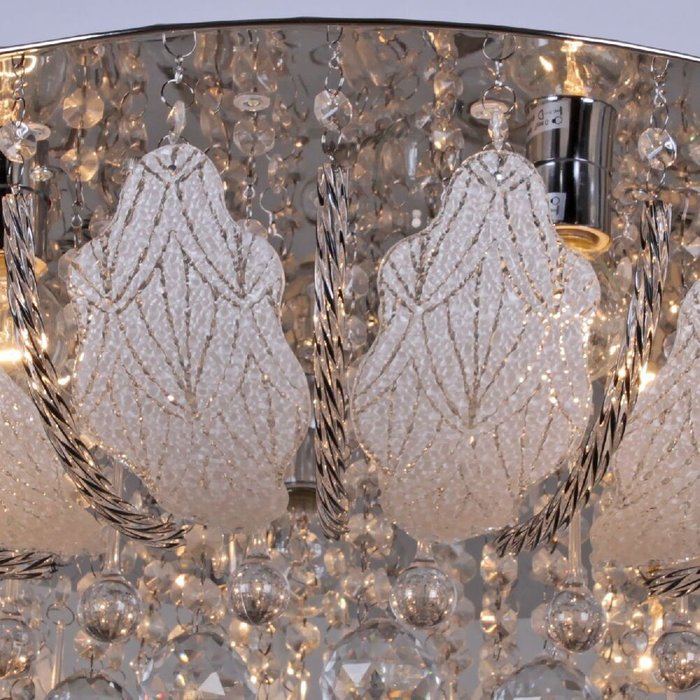 Потолочная люстра 55820-0.3-08 (стекло, цвет белый) - купить Потолочные люстры по цене 14090