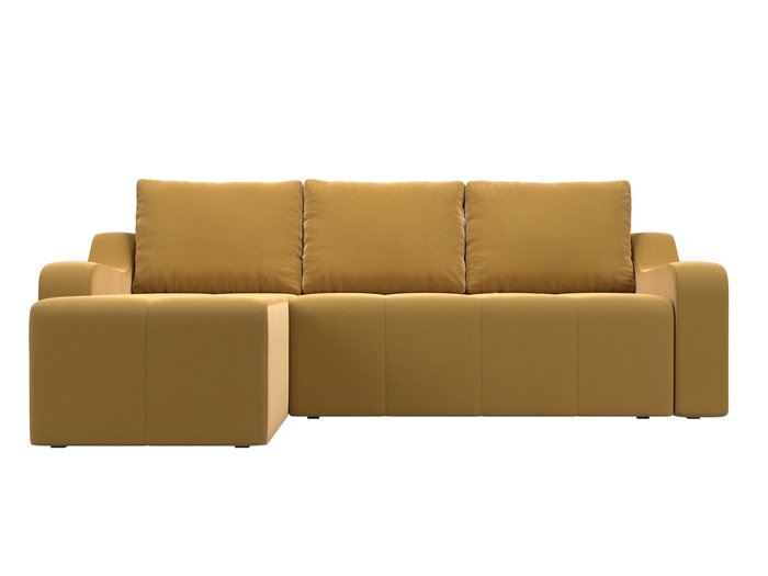 Угловой диван-кровать Элида зеленого цвета левый угол - купить Угловые диваны по цене 54999.0