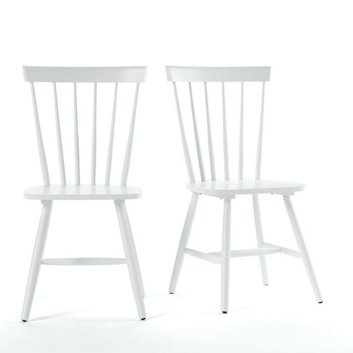 Набор из двух стульев Jimi белого цвета