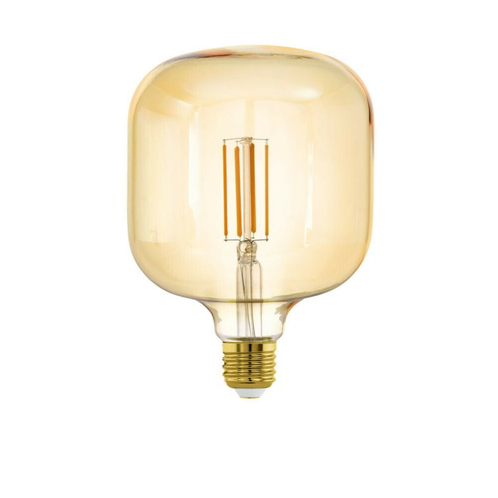 Диммируемая светодиодная лампа филаментная 220V E27 4W 380Lm 3000K желтого цвета