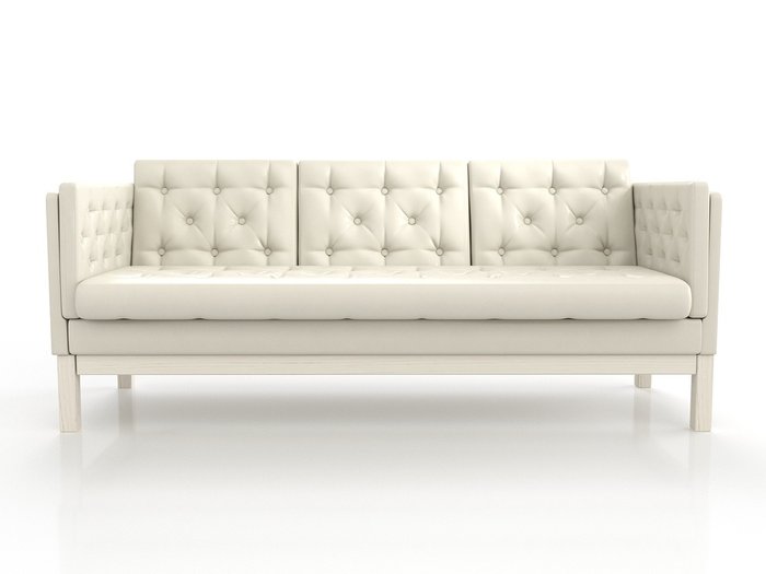 Диван Айверс Б белого цвета - лучшие Прямые диваны в INMYROOM