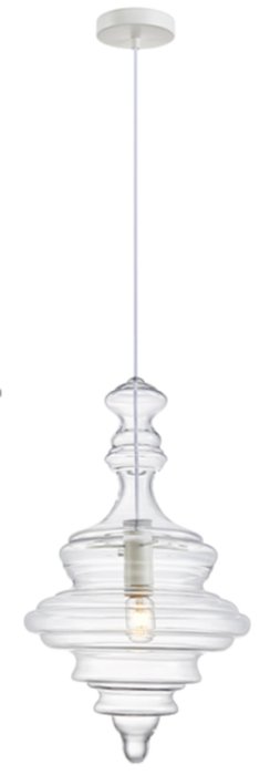 Подвесной светильник Trottola из прозрачного стекла