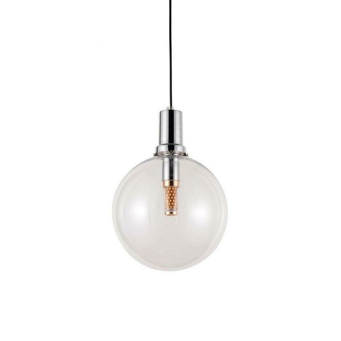 Подвесной светильник Dorito LDP 1212-250 GY+CHR (стекло, цвет прозрачный) - купить Подвесные светильники по цене 2381.0 Подвесной светильник Dorito LDP 1212-250 GY+CHR (стекло, цвет прозрачный) - купить Подвесные светильники по цене 2381.0