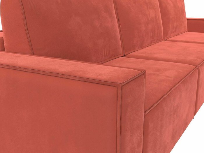 Прямой диван-кровать Куба лонг кораллового цвета - лучшие Прямые диваны в INMYROOM
