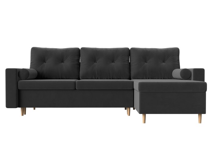 Угловой диван-кровать Белфаст серого цвета  правый угол - купить Угловые диваны по цене 52999.0