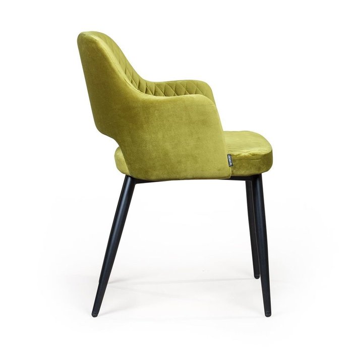 Стул с подлокотниками William оливково-зеленого цвета - лучшие Обеденные стулья в INMYROOM