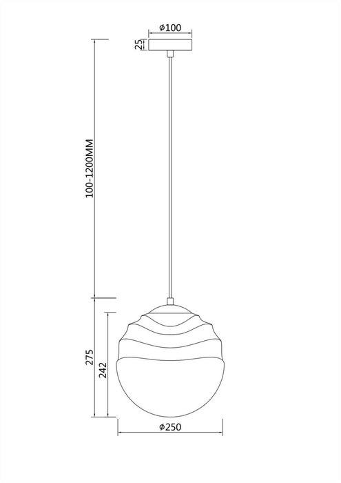Подвесной светильник Vinare с плафоном дымчатого цвета  - лучшие Подвесные светильники в INMYROOM