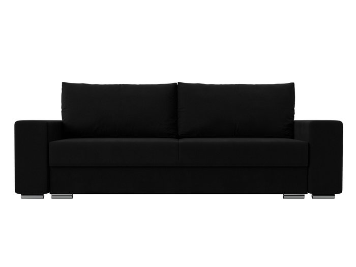 Прямой диван-кровать Дрезден черного цвета - купить Прямые диваны по цене 54999.0