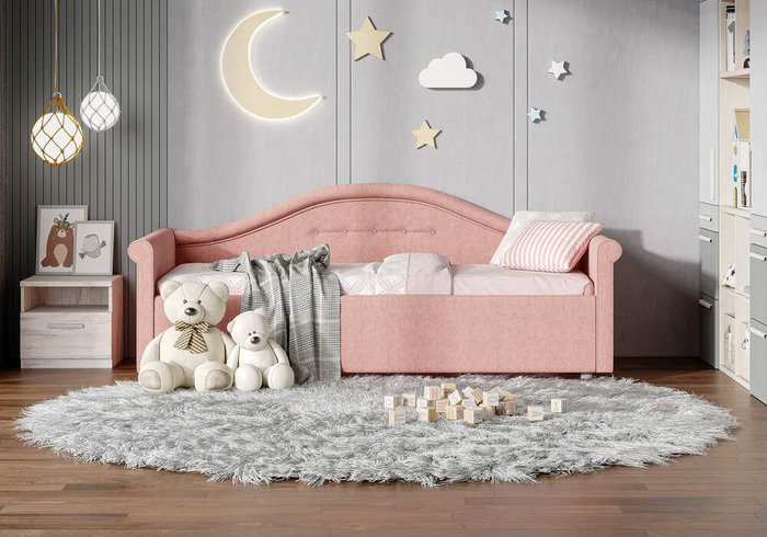 Кровать Maria 90х200 фиолетового цвета без основания и подъемного механизма - купить Одноярусные кроватки по цене 24500.0