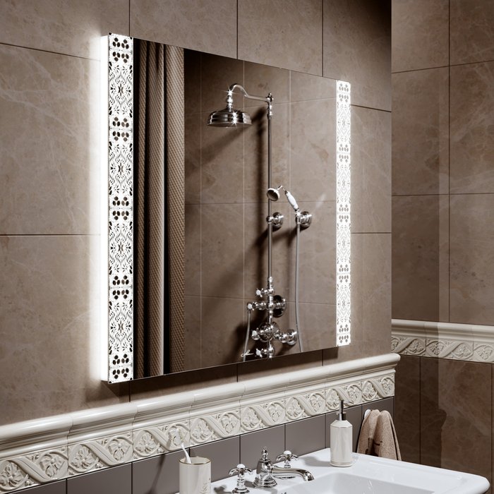 Настенное зеркало Elizabeth 60х80 с подсветкой  - лучшие Настенные зеркала в INMYROOM