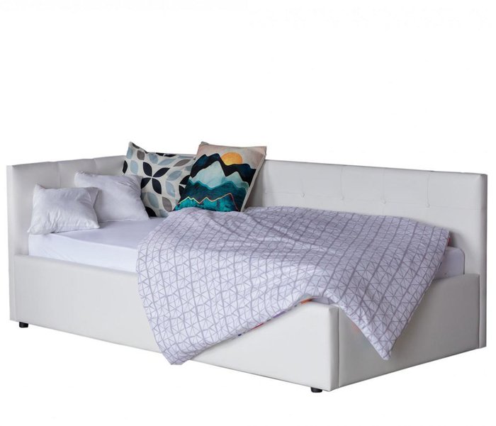 Кровать Bonna 90х200 белого цвета с матрасом