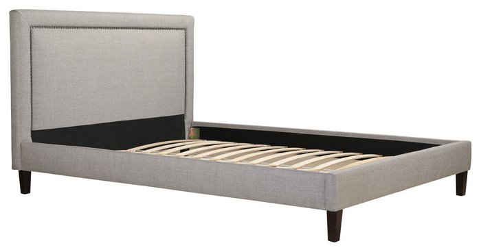 Кровать Laval Upholstered серого цвета 160х200 - лучшие Кровати для спальни в INMYROOM Кровать Laval Upholstered серого цвета 160х200 - лучшие Кровати для спальни в INMYROOM