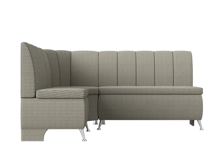 Кухонный угловой диван Кантри серо-бежевого цвета левый угол - купить Угловые диваны по цене 35999.0