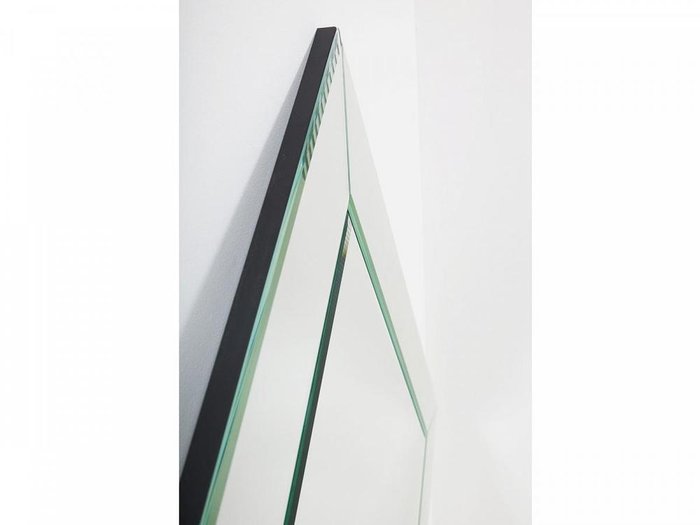 Зеркало настенное Layв раме черного цвета  - купить Настенные зеркала по цене 14100.0